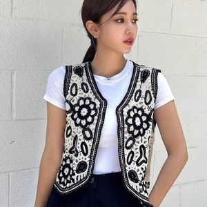 One size crochet vest top
